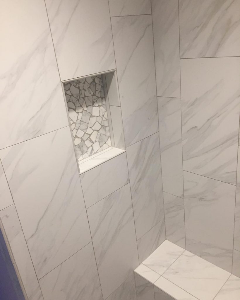 shower tub white